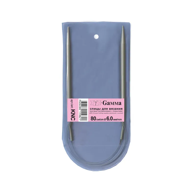Спицы GAMMA круговые KNC металл d 6.0 мм 80 см